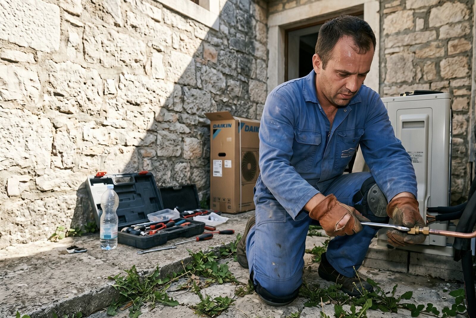 Ovlašteni serviser instalira toplinsku pumpu uz hrvatsku obiteljsku kuću